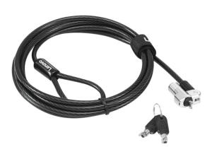 Kensington NanoSaver MasterKey Cable Lock - Câble de sécurité - noir - 1.8 m - pour ThinkCentre M75t Gen 2; ThinkPad L13 Yoga Gen 3; T14s Gen 3; X13 Gen 3 - 4XE1B81917 - Accessoires pour ordinateur portable et tablette