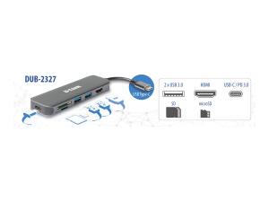 D-Link DUB-2327 - Station d'accueil - USB-C / Thunderbolt 3 - HDMI - DUB-2327 - Stations d'accueil pour ordinateur portable