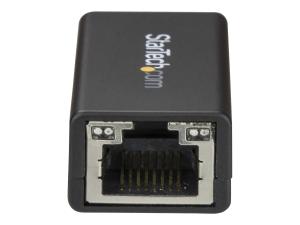 StarTech.com Adaptateur réseau USB-C vers Gigabit Ethernet - Convertisseur USB 3.0 Type-C vers RJ45 (US1GC30DB) - Adaptateur réseau - USB-C - Gigabit Ethernet x 1 - noir - US1GC30DB - Cartes réseau