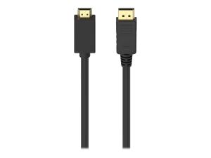 Belkin Câble DisplayPort vers HDMI de 1,8 m, M/M, 4k - Câble adaptateur - DisplayPort mâle pour HDMI mâle - 1.8 m - blindé - pour P/N: F4U097tt, F4U109tt - F2CD001B06-E - Câbles HDMI