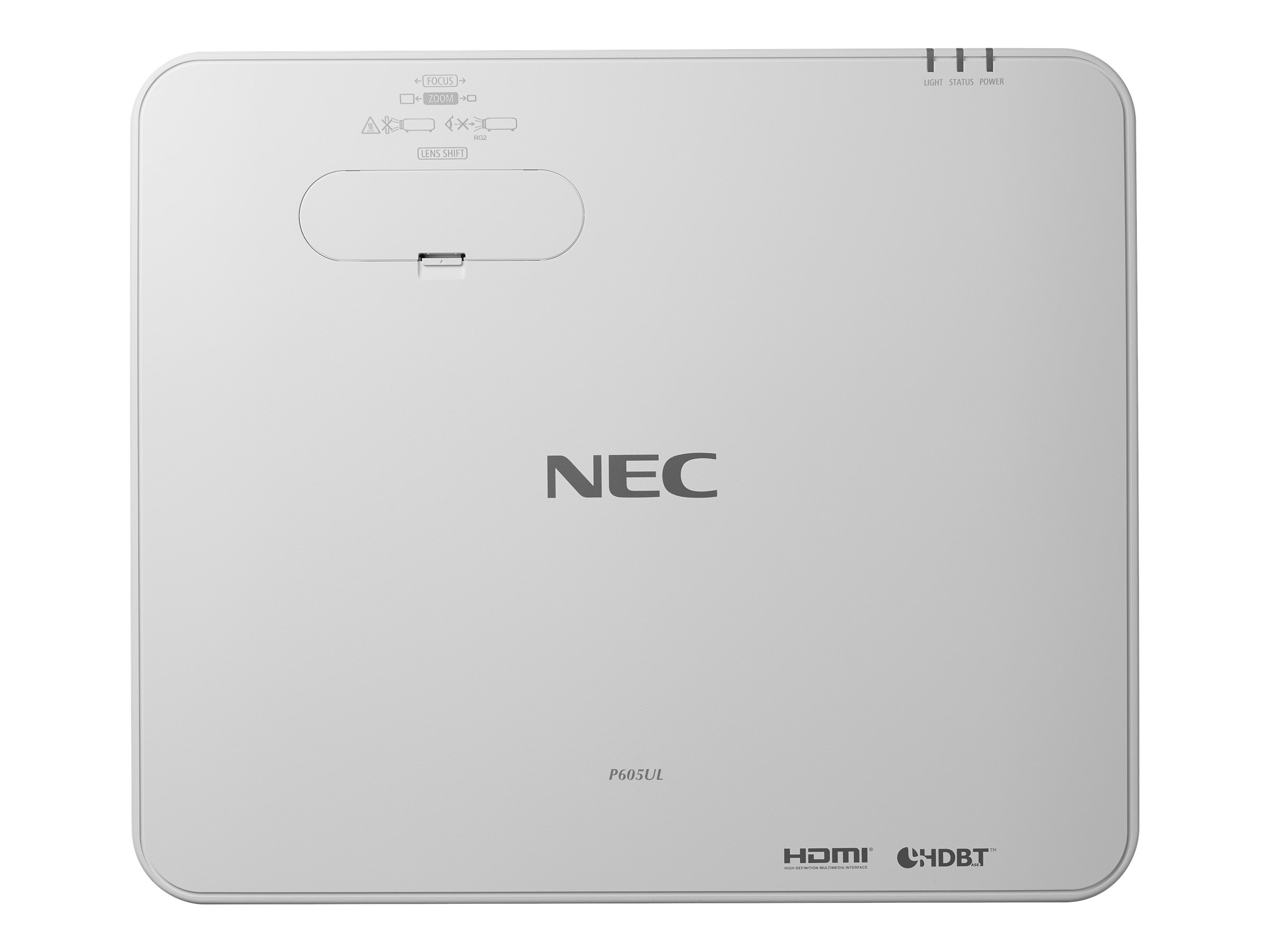 NEC P605UL - Projecteur 3LCD - 6000 lumens - WUXGA (1920 x 1200) - 16:10 - 1080p - objectif zoom - LAN - blanc - 60004811 - Projecteurs numériques