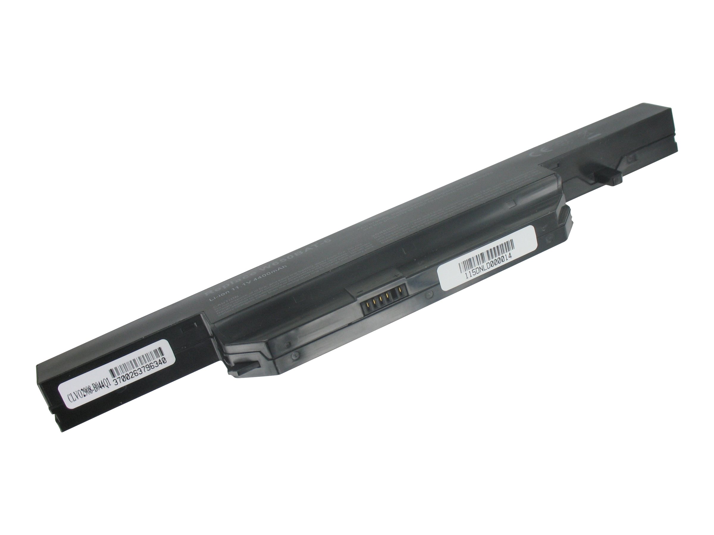 DLH - Batterie de portable (équivalent à : CLEVO W650BAT-6, CLEVO 6-87-W650S-4D4A2, CLEVO 6-87-W650S-4D7A2, CLEVO 6-87-W650S-4E7, CLEVO 6-87-W650S-4E72) - Lithium Ion - 6 cellules - 4400 mAh - 49 Wh - pour Gigabyte P15F; Wortmann TERRA Mobile 1548, 1749, 1749S, 1775 - CLVO2908-B044Q1 - Batteries spécifiques