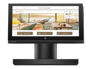 HP Portable Essential - Tout-en-un - 1 x Celeron N6211 / jusqu'à 3 GHz - RAM 4 Go - SSD 32 Go - eMMC - UHD Graphics - Gigabit Ethernet - 802.11a/b/g/n/ac, Bluetooth 4.2 - Android 11 - moniteur : LED 14" 1920 x 1080 (Full HD) @ 60 Hz écran tactile - noir ébène - 5T8H4EA#ABF - Ordinateurs POS