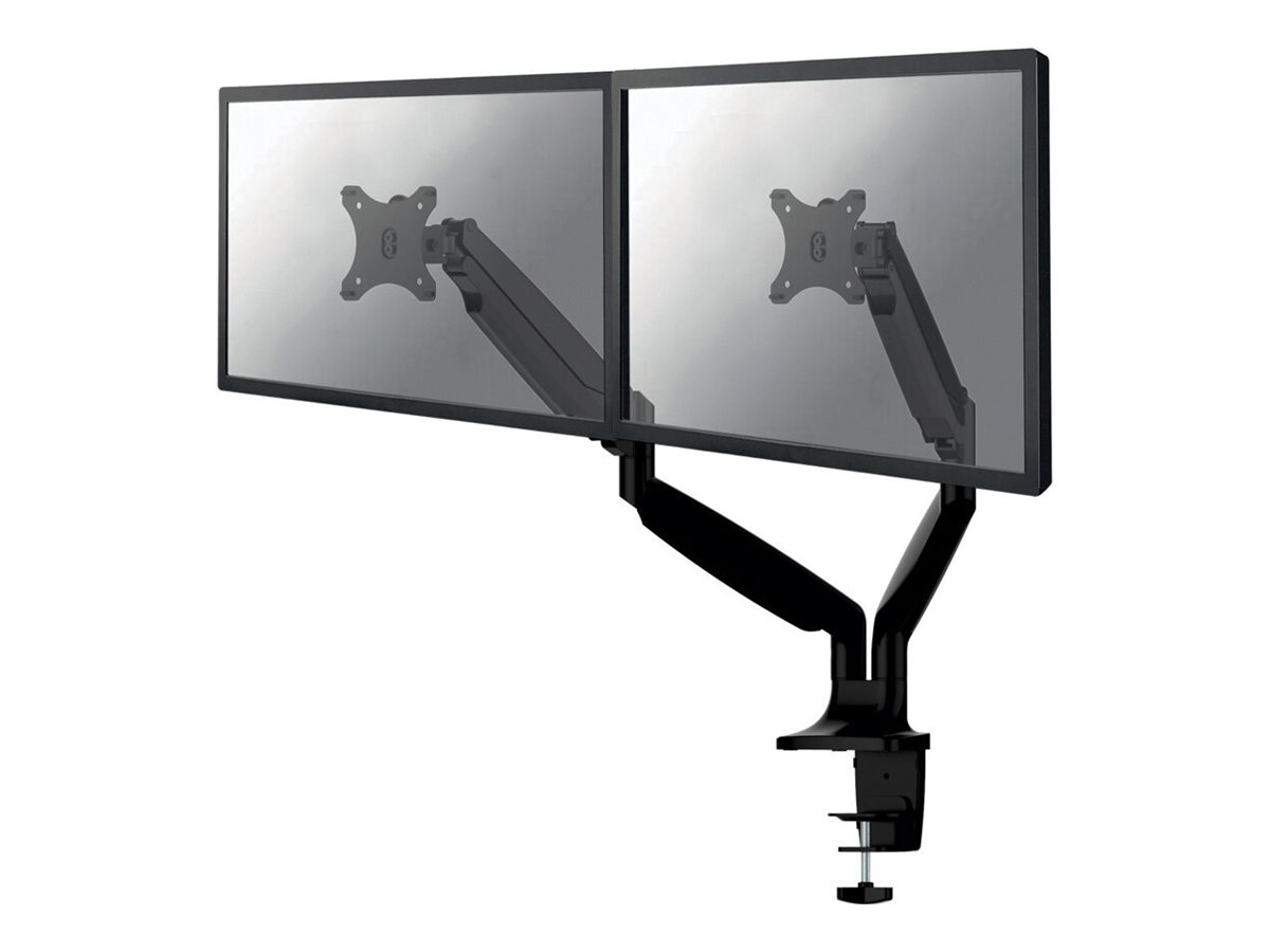 Neomounts NM-D750D - Kit de montage - pleine action - pour 2 écrans LCD - noir - Taille d'écran : 10"-32" - pinces montables, oeillet, montrable sur bureau - NM-D750DBLACK - Accessoires pour écran