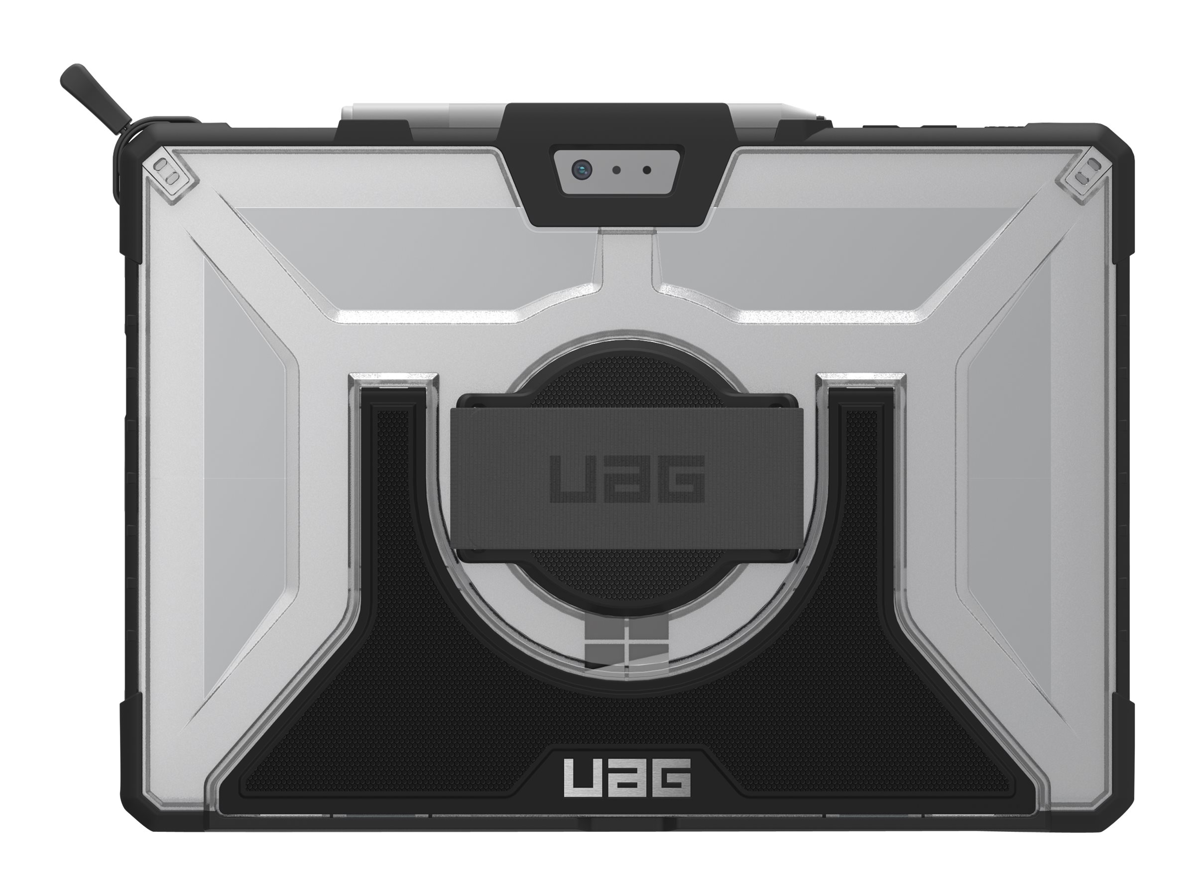 UAG Rugged Case for Surface Pro 7+/7/6/5/LTE/4 w/ Handstrap & Shoulder Strap - Ice - Coque de protection pour tablette - robuste - noir, glacé - pour Microsoft Surface Pro (Mi-2017), Pro 4, Pro 6, Pro 7, Pro 7+ - SFPROHSS-L-IC - Accessoires pour ordinateur portable et tablette