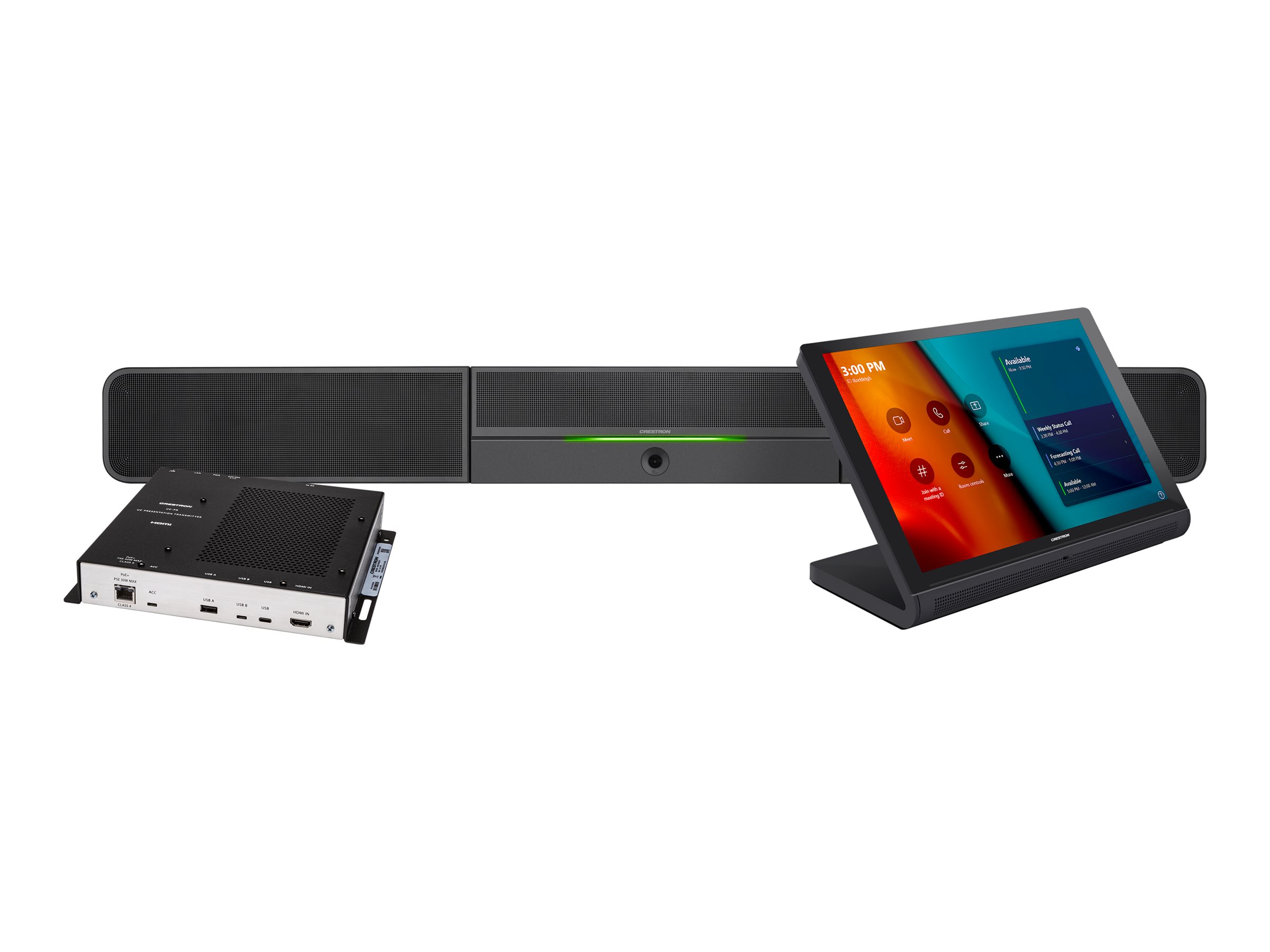 Crestron Flex UC-BX30-T-GV - For Small Microsoft Teams Rooms - kit de vidéo-conférence - noir - gouvernement - Conformité TAA - UC-BX30-T-GV - Audio et visioconférences