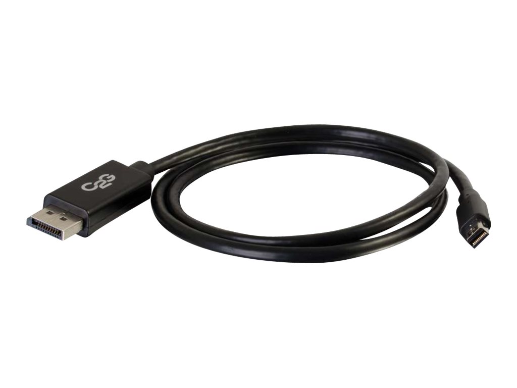 C2G 2m Mini DisplayPort to DisplayPort Adapter Cable 4K UHD - Black - Câble DisplayPort - Mini DisplayPort (M) pour DisplayPort (M) - 2 m - noir - 84301 - Câbles pour périphérique
