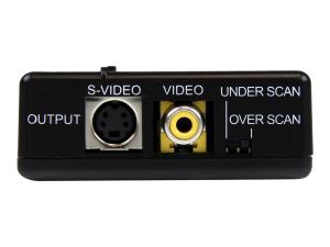 StarTech.com Convertisseur haute résolution VGA vers Composite ou S-Video. - Convertisseur vidéo - VGA - vidéo composite, S-video - noir - VGA2VID - Convertisseurs vidéo