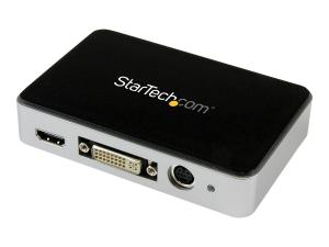 StarTech.com Boîtier d'acquisition vidéo HD USB 3.0 - Enregistreur vidéo HDMI / DVI / VGA / Composant - 1080p - 60fps (USB3HDCAP) - Adaptateur de capture vidéo - USB 3.0 - NTSC, PAL, PAL-M, PAL 60 - noir - USB3HDCAP - Cartes de contrôleur héritées