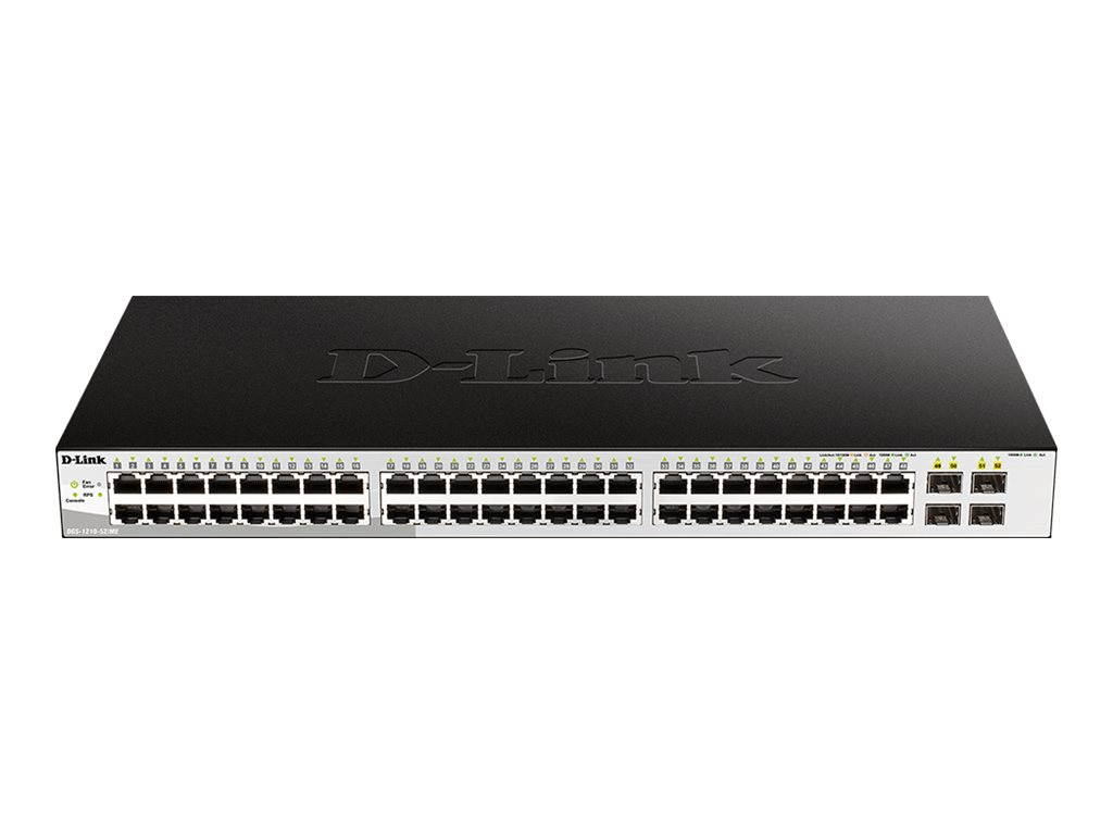 D-Link DGS 1210-52/ME - Commutateur - Géré - 48 x 10/100/1000 + 4 x Gigabit SFP - Montable sur rack - DGS-1210-52/ME/E - Concentrateurs et commutateurs gigabit