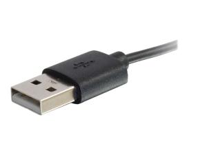 C2G USB A Male to Lightning Male Sync and Charging Cable - Câble Lightning - Lightning mâle pour USB mâle - 1 m - noir - 86050 - Câbles spéciaux