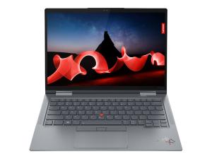 Lenovo ThinkPad X1 Yoga Gen 8 21HQ - Conception inclinable - Intel Core i7 - 1355U / jusqu'à 3.7 GHz - Evo - Win 11 Pro - Carte graphique Intel Iris Xe - 32 Go RAM - 1 To SSD TCG Opal Encryption 2, NVMe, Performance - 14" OLED écran tactile 3840 x 2400 (WQUXGA) - NFC, Wi-Fi 6E - 5G - gris orage - clavier : Français - avec 3 ans de Lenovo Premier Support, compensation CO2 0,5 tonne - 21HQ005TFR - Ordinateurs portables