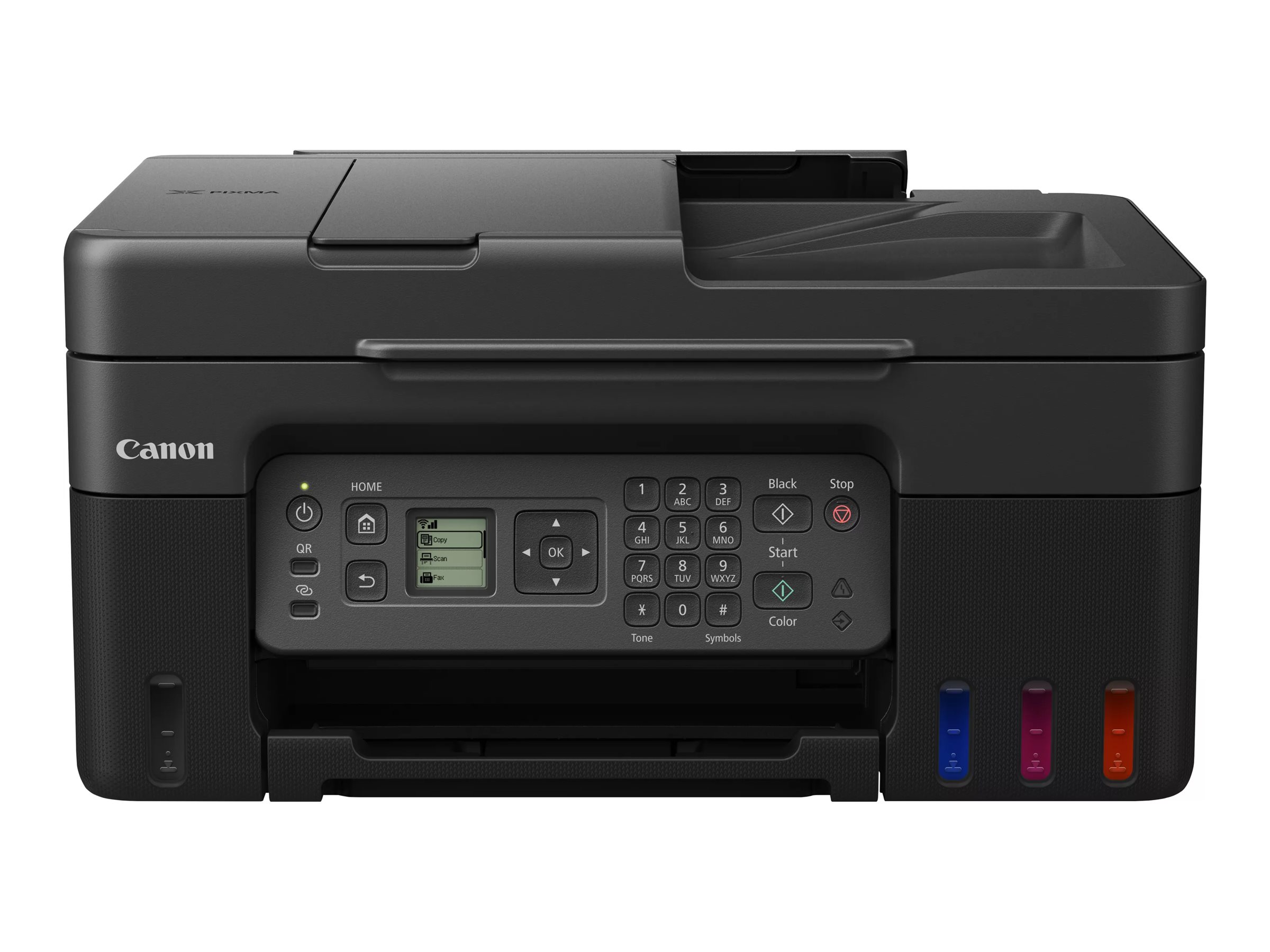 Canon PIXMA G4570 MegaTank - Imprimante multifonctions - couleur - jet d'encre - rechargeable - A4 (210 x 297 mm), Legal (216 x 356 mm) (original) - A4/Legal (support) - jusqu'à 11 ipm (impression) - 100 feuilles - 33.6 Kbits/s - USB 2.0, Wi-Fi(ac) - 5807C006 - Imprimantes multifonctions