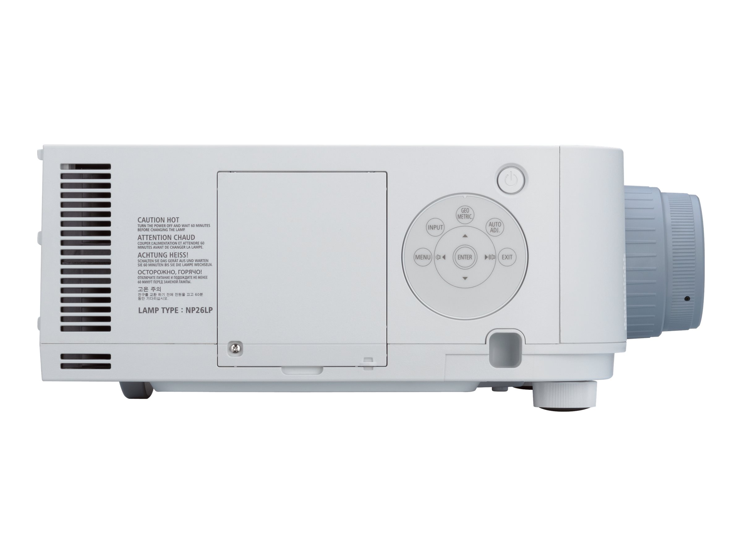 NEC PA671W - Projecteur LCD - 3D - 6700 ANSI lumens - WXGA (1280 x 800) - 16:10 - 720p - aucune lentille - 60003660 - Projecteurs numériques