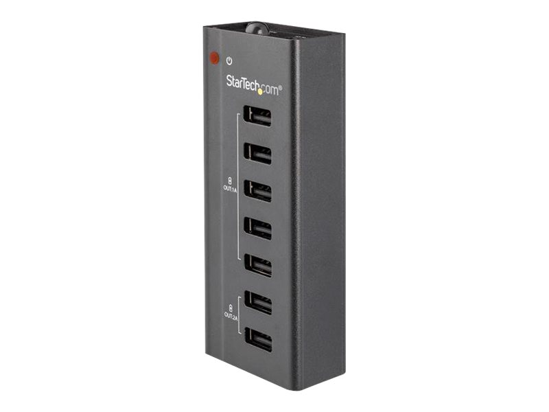 StarTech.com Station de charge universelle USB - 2 ports 2A et 5 ports 1A - Dock de recharge autonome avec fixation murale (ST7C51224EU) - Bande de charge + adaptateur secteur - 5 A - 7 connecteurs de sortie (USB) - noir - ST7C51224EU - Batteries et adaptateurs d'alimentation pour téléphone cellulaire