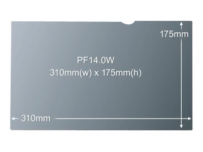 3M PF14.0W - Filtre de confidentialité pour ordinateur portable - 14" - 0A61769 - Accessoires pour écran