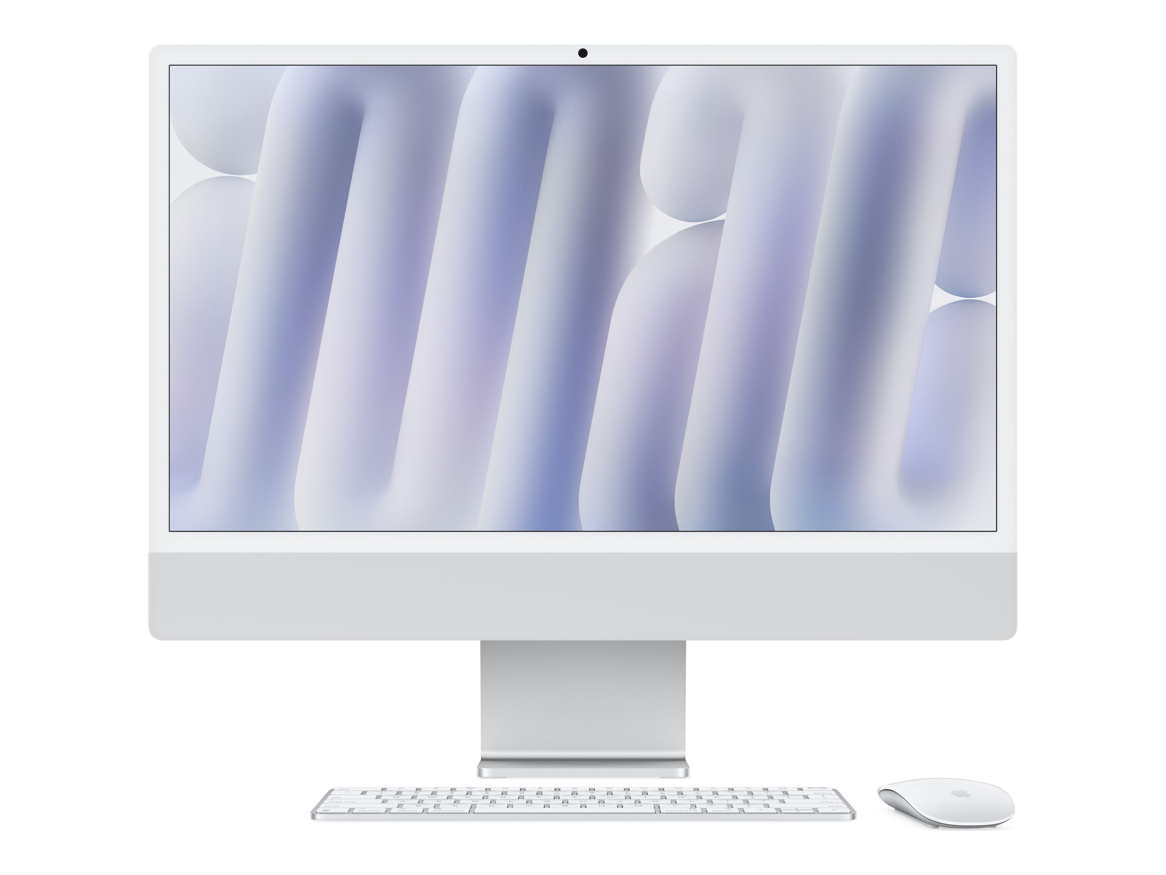 Apple iMac with 4.5K Retina display - Tout-en-un M4 jusqu'à - RAM 16 Go - SSD 256 Go - Apple M4 10-core - Gigabit Ethernet, IEEE 802.11ax (Wi-Fi 6E), Bluetooth 5.3 - macOS Sequoia 15.0 - moniteur : LED 24" 4480 x 2520 (4.5K) - clavier : Français - argent - MWUU3FN/A - Ordinateurs de bureau