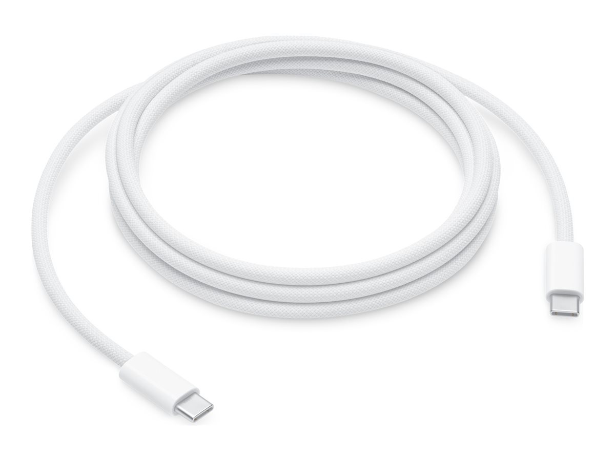 Apple - Câble USB - 24 pin USB-C (M) pour 24 pin USB-C (M) - 2 m - jusqu'à 240 W de puissance - MU2G3ZM/A - Câbles USB