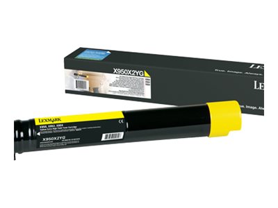 Lexmark - À rendement élevé - jaune - original - cartouche de toner - pour Lexmark XS950de, XS955de, XS955dhe - 22Z0011 - Cartouches de toner