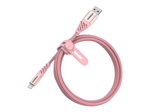 OtterBox Premium - Câble Lightning - USB mâle pour Lightning mâle - 1 m - rose pétillante - 78-52528 - Accessoires pour systèmes audio domestiques