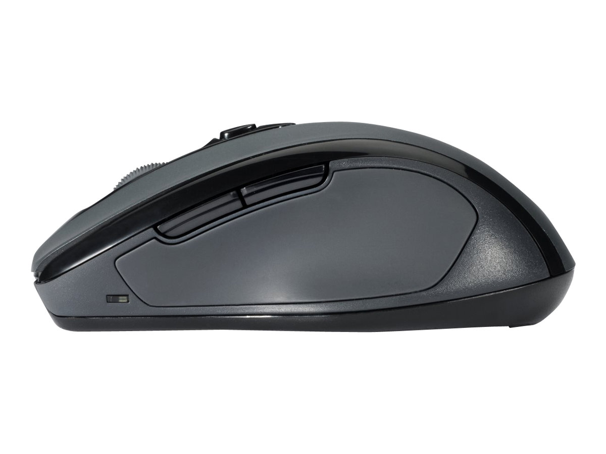 Kensington Pro Fit Mid-Size - Souris - pour droitiers - optique - 5 boutons - sans fil - 2.4 GHz - récepteur sans fil USB - gris graphite - K72423WW - Souris