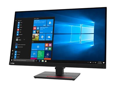 Lenovo ThinkVision T27q-20 - Écran LED - 27" - 2560 x 1440 QHD - IPS - 350 cd/m² - 1000:1 - 4 ms - HDMI, DisplayPort - noir corbeau - pour ThinkPad P15 Gen 2 20YQ - 61EDGAT2EU - Écrans d'ordinateur