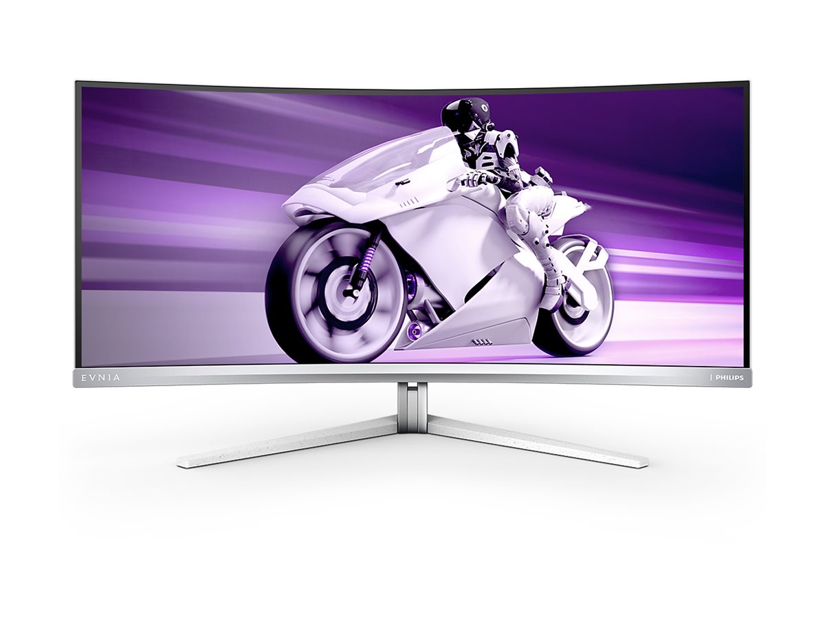 Philips Evnia 7000 34M2C7600MV - Écran LED - jeux - incurvé - 34" - 3440 x 1400 WQHD @ 165 Hz - VA - 1400 cd/m² - 3000:1 - DisplayHDR 1400 - 2.5 ms - 2xHDMI, DisplayPort, USB-C - haut-parleurs - blanc - 34M2C7600MV/00 - Écrans d'ordinateur