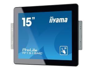 iiyama ProLite TF1515MC-B2 - Écran LED - 15" - cadre ouvert - écran tactile - 1024 x 768 - TN - 350 cd/m² - 800:1 - 8 ms - HDMI, VGA, DisplayPort - noir - TF1515MC-B2 - Écrans d'ordinateur