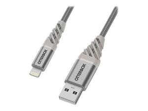 OtterBox Premium - Câble Lightning - Lightning mâle pour USB mâle - 1 m - poussière d'argent - 78-52529 - Accessoires pour systèmes audio domestiques