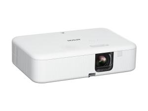 Epson CO-FH02 - Projecteur 3LCD - portable - 3000 lumens (blanc) - 3000 lumens (couleur) - Full HD (1920 x 1080) - 16:9 - 1080p - blanc et noir - Android TV - V11HA85040 - Projecteurs LCD