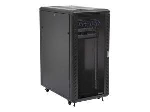 StarTech.com 25U Network Rack Cabinet on Wheels - 36in Deep - Portable 19in 4 Post Network Rack Enclosure for Data & IT Computer Equipment w/ Casters (RK2536BKF) - Rack - 25U - RK2536BKF - Accessoires pour serveur