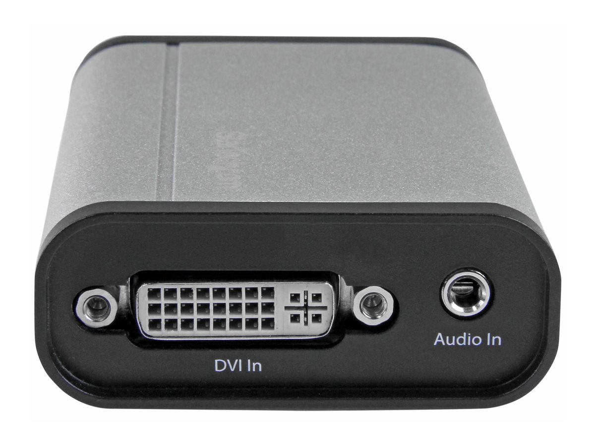 StarTech.com Boîtier d'acquisition vidéo DVI haute performance par USB 3.0 - Enregistreur vidéo compact - 1080p 60 fps - Aluminium - Convertisseur vidéo - DVI - DVI - aluminium - USB32DVCAPRO - Convertisseurs vidéo