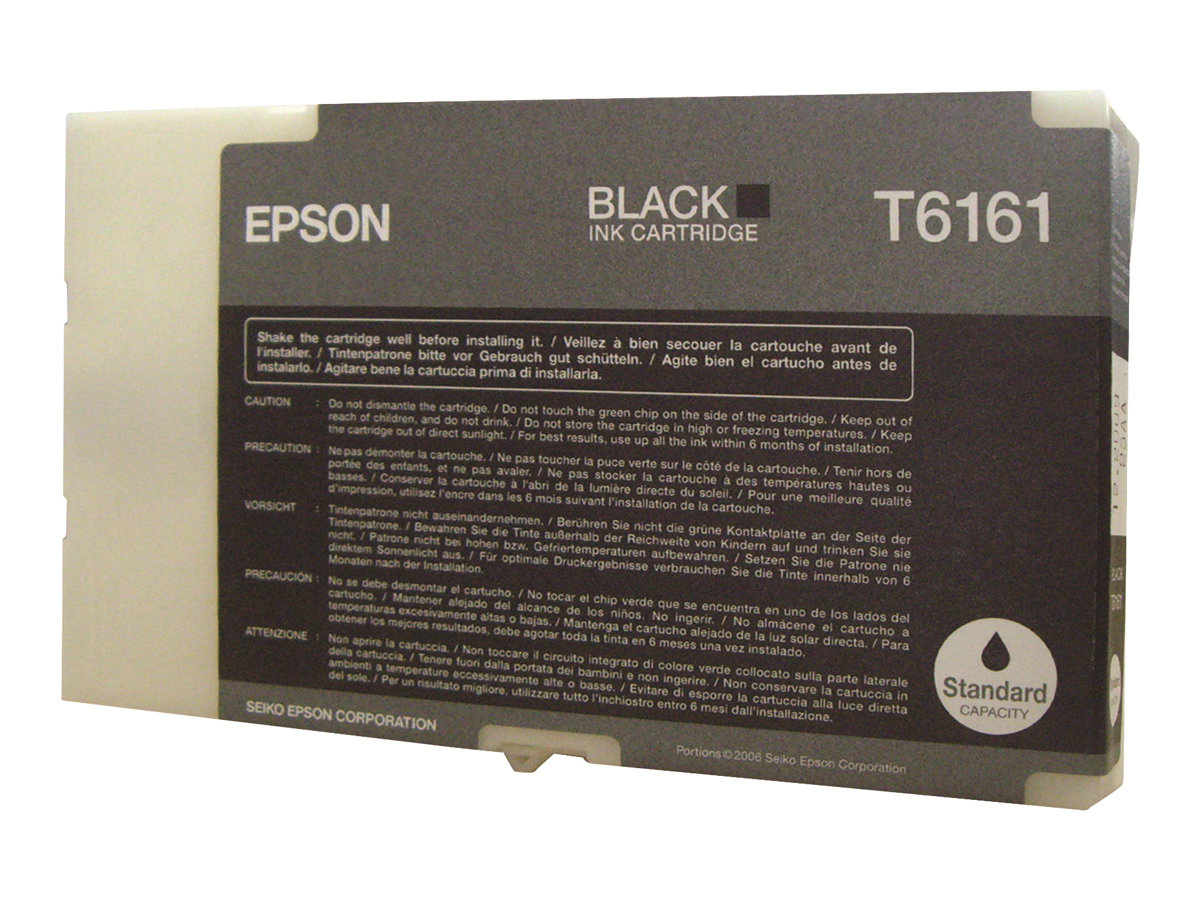 Epson T6161 - 76 ml - noir - original - cartouche d'encre - pour B 300, 310N, 500DN, 510DN - C13T616100 - Cartouches d'imprimante