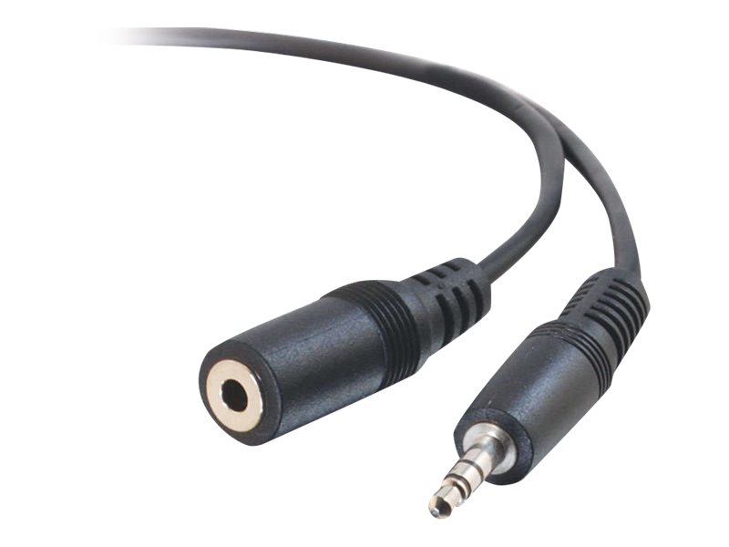 C2G - Rallonge de câble audio - mini-phone stereo 3.5 mm mâle pour mini-phone stereo 3.5 mm femelle - 3 m - blindé - moulé - 80093 - Accessoires pour systèmes audio domestiques