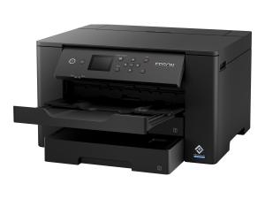 Epson WorkForce WF-7310DTW - Imprimante - couleur - Recto-verso - jet d'encre - A3 - 4 800 x 2 400 dpi - jusqu'à 25 ppm (mono)/jusqu'à 12 ppm (couleur) - capacité : 500 feuilles - USB 2.0, LAN, Wi-Fi(n) - C11CH70402 - Imprimantes jet d'encre