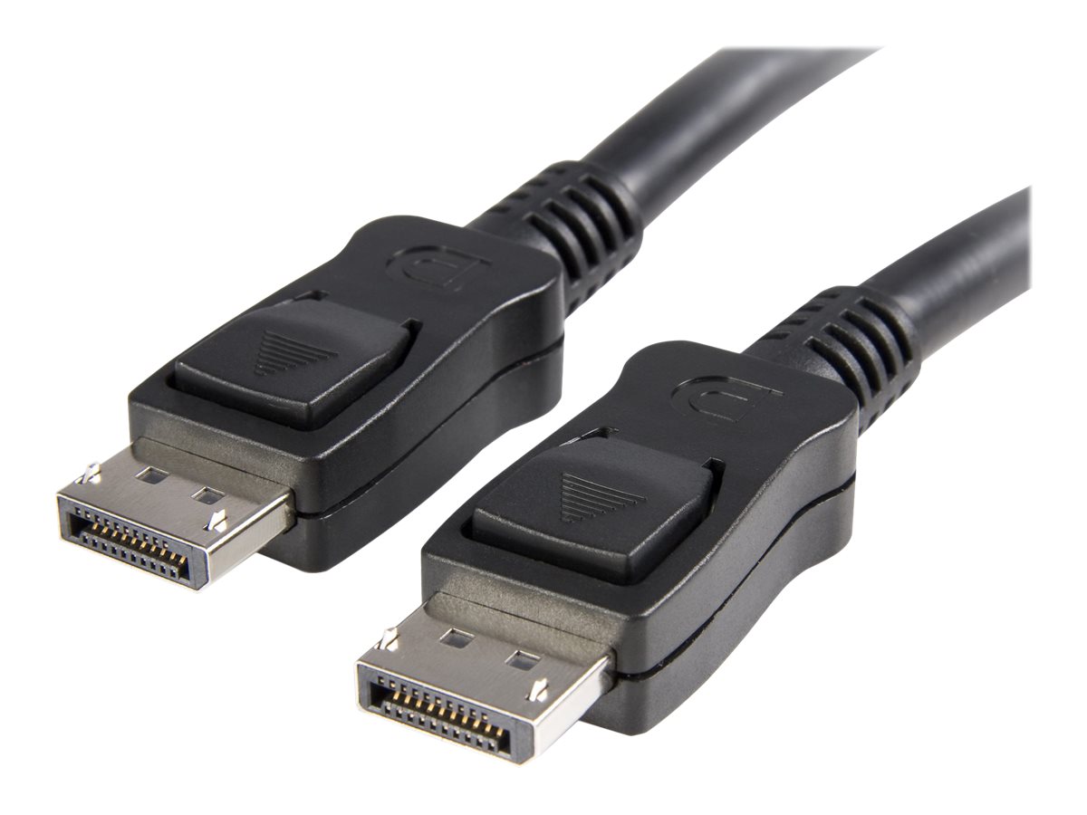 StarTech.com Câble DisplayPort 1.2 de 1m avec verrouillage - Cordon DP vers DP avec support HBR2 - M/M - DisplayPort 4K - Câble DisplayPort - DisplayPort (M) pour DisplayPort (M) - 1 m - verrouillé - noir - DISPL1M - Câbles pour périphérique