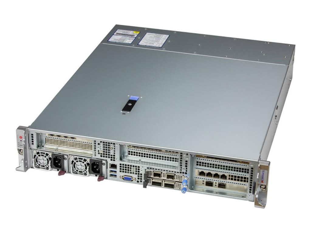 Supermicro SuperServer 221HE-FTNR - Serveur - Montable sur rack - 2U - pas de processeur jusqu'à - RAM 0 Go - SATA/SAS/NVMe - hot-swap 2.5" baie(s) - aucun disque dur - Gigabit Ethernet - moniteur : aucun - argent - SYS-221HE-FTNR - Serveurs rack