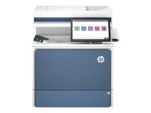 HP LaserJet Enterprise Flow MFP 5800zf - Imprimante multifonctions - couleur - laser - Legal (216 x 356 mm) (original) - A4/Legal (support) - jusqu'à 43 ppm (copie) - jusqu'à 43 ppm (impression) - 650 feuilles - 33.6 Kbits/s - Gigabit LAN, hôte USB 2.0, USB 3.0, hôte USB 3.0 - 58R10A#B19 - Imprimantes multifonctions