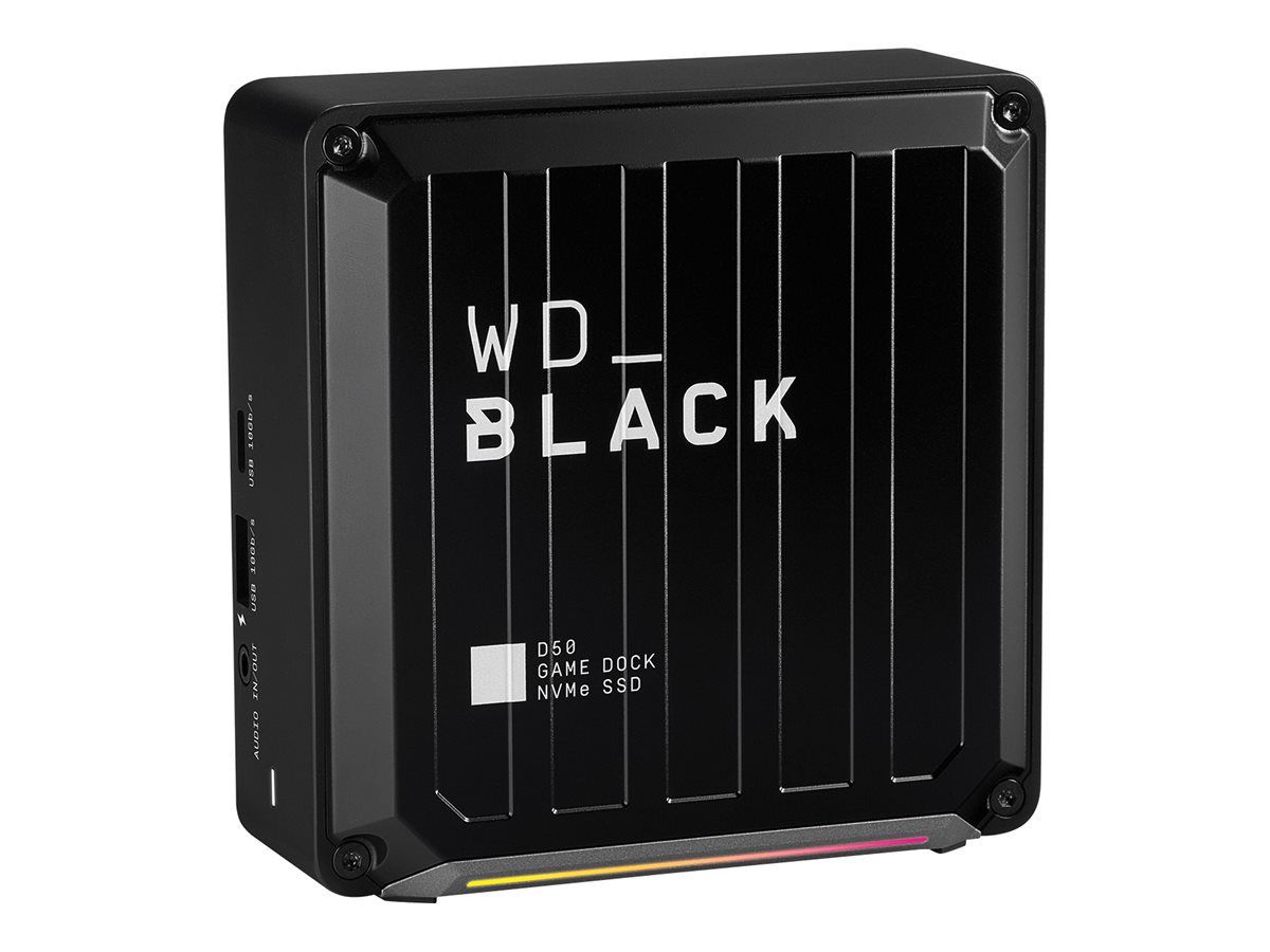 WD_BLACK D50 Game Dock WDBA3U0010BBK - Station d'accueil - Thunderbolt 3 - DP, Thunderbolt - HDD 1 To - 1GbE - EMEA - WDBA3U0010BBK-EESN - Stations d'accueil pour ordinateur portable