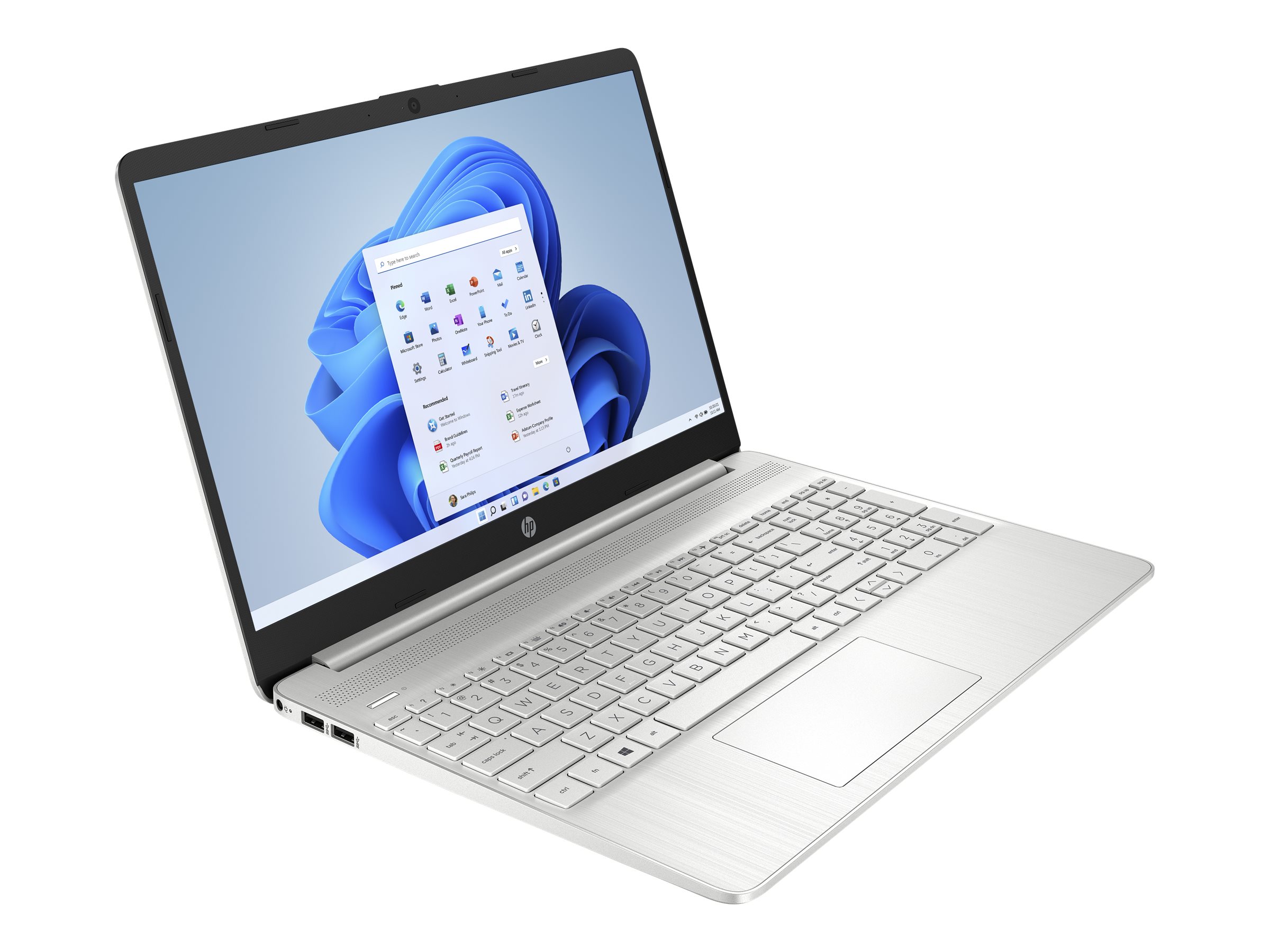 HP Laptop 15s-fq5025nf - Intel Core i5 - 1235U / jusqu'à 4.4 GHz - Win 11 Home - Carte graphique Intel Iris Xe - 16 Go RAM - 512 Go SSD NVMe - 15.6" IPS 1920 x 1080 (Full HD) - Wi-Fi 6 - argent naturel - clavier : Français - 8R8Q4EA#ABF - Ordinateurs portables