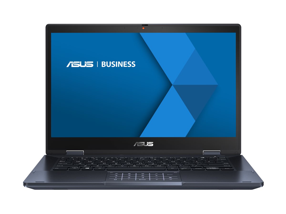 ASUS ExpertBook B3 Flip B3402FVA-EC0164X - Conception inclinable - Intel Core i5 - 1335U / jusqu'à 4.6 GHz - Win 11 Pro - Carte graphique Intel Iris Xe - 16 Go RAM - 512 Go SSD NVMe - 14" écran tactile 1920 x 1080 (Full HD) - Gigabit Ethernet - Wi-Fi 6, Bluetooth - noir étoilé - 90NX07N1-M005E0 - Ordinateurs portables