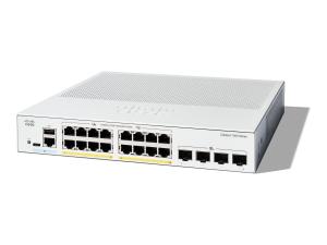 Cisco Catalyst 1300-16P-4X - Commutateur - C3 - Géré - 16 x 10/100/1000 (PoE+) + 4 x Ethernet 10 Go SFP+ - Montable sur rack - PoE+ (120 W) - C1300-16P-4X - Concentrateurs et commutateurs gigabit