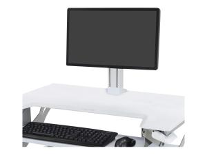 Ergotron WorkFit Single LD Monitor Kit - Composant de montage (kit de mise à niveau du panier) - pour Écran LCD - blanc - Taille d'écran : jusqu'à 27 pouces - 97-935-062 - Montages pour TV et moniteur