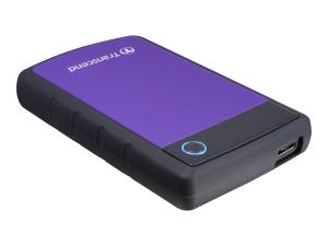 Transcend StoreJet 25H3P - Disque dur - 4 To - externe (portable) - 2.5" - USB 3.0 - AES 256 bits - violet - TS4TSJ25H3P - Disques durs externes