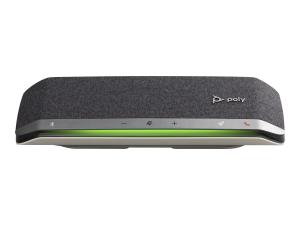 Poly Sync 40 - Haut-parleur intelligent - Bluetooth - sans fil, filaire - argent - certifié Zoom - 772C4AA - Speakerphones