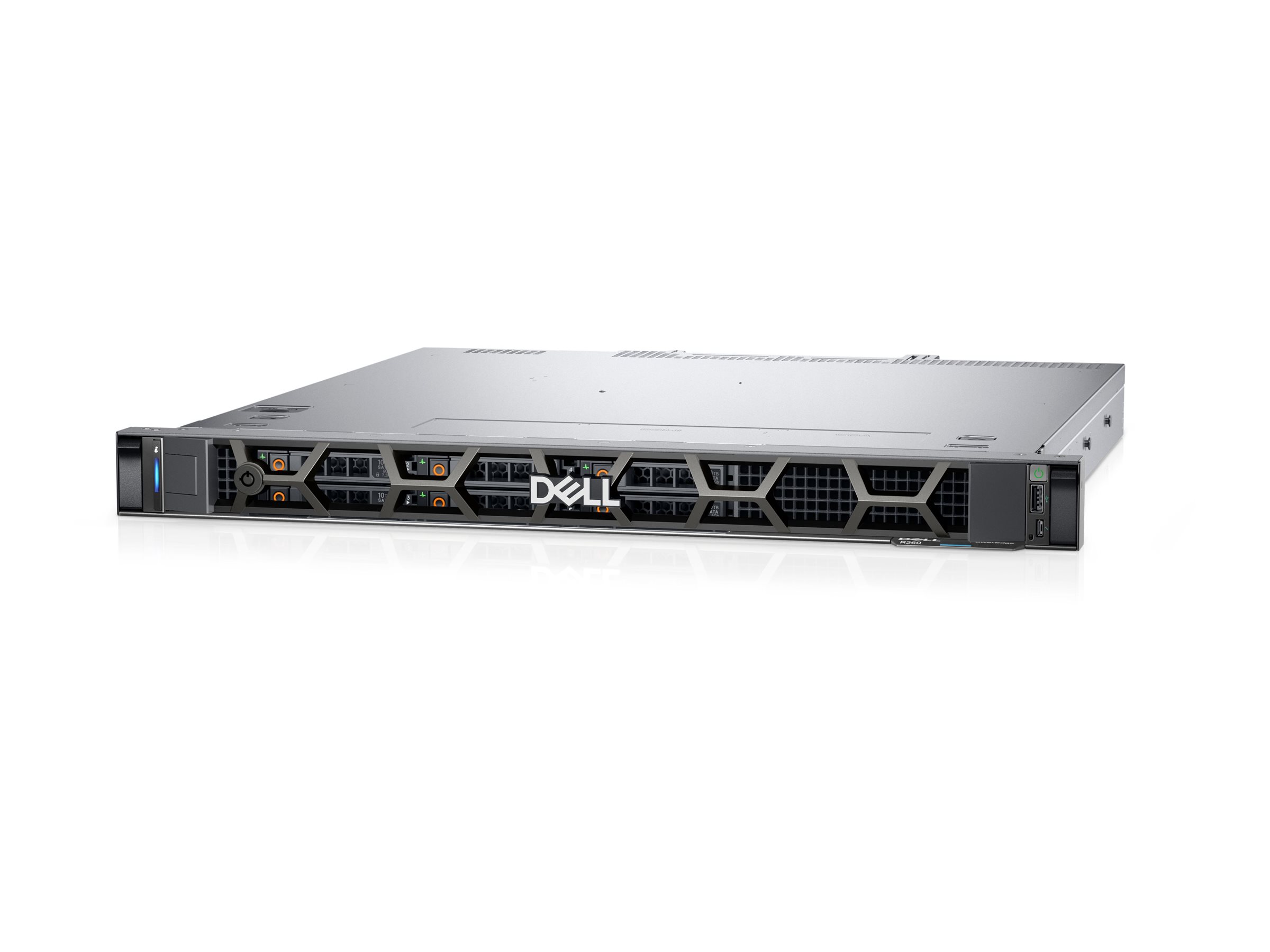 Dell PowerEdge R260 - Serveur - Montable sur rack 1U - 1 voie - 1 x Xeon E-2434 / jusqu'à 5 GHz - RAM 16 Go - SAS - hot-swap 2.5" baie(s) - HDD 1.2 To - G200eW - Gigabit Ethernet - Aucun SE fourni - moniteur : aucun - BTP - Dell Smart Selection, Dell Smart Value - avec 3 ans de base Jour ouvrable suivant - C26KK - Serveurs rack