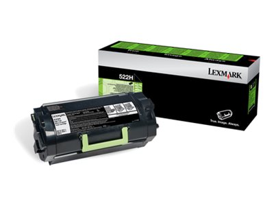 Lexmark 520HA - À rendement élevé - noir - original - cartouche de toner LCCP - pour Lexmark MS810de, MS810dn, MS810dtn, MS810n - 52D0HA0 - Cartouches de toner Lexmark