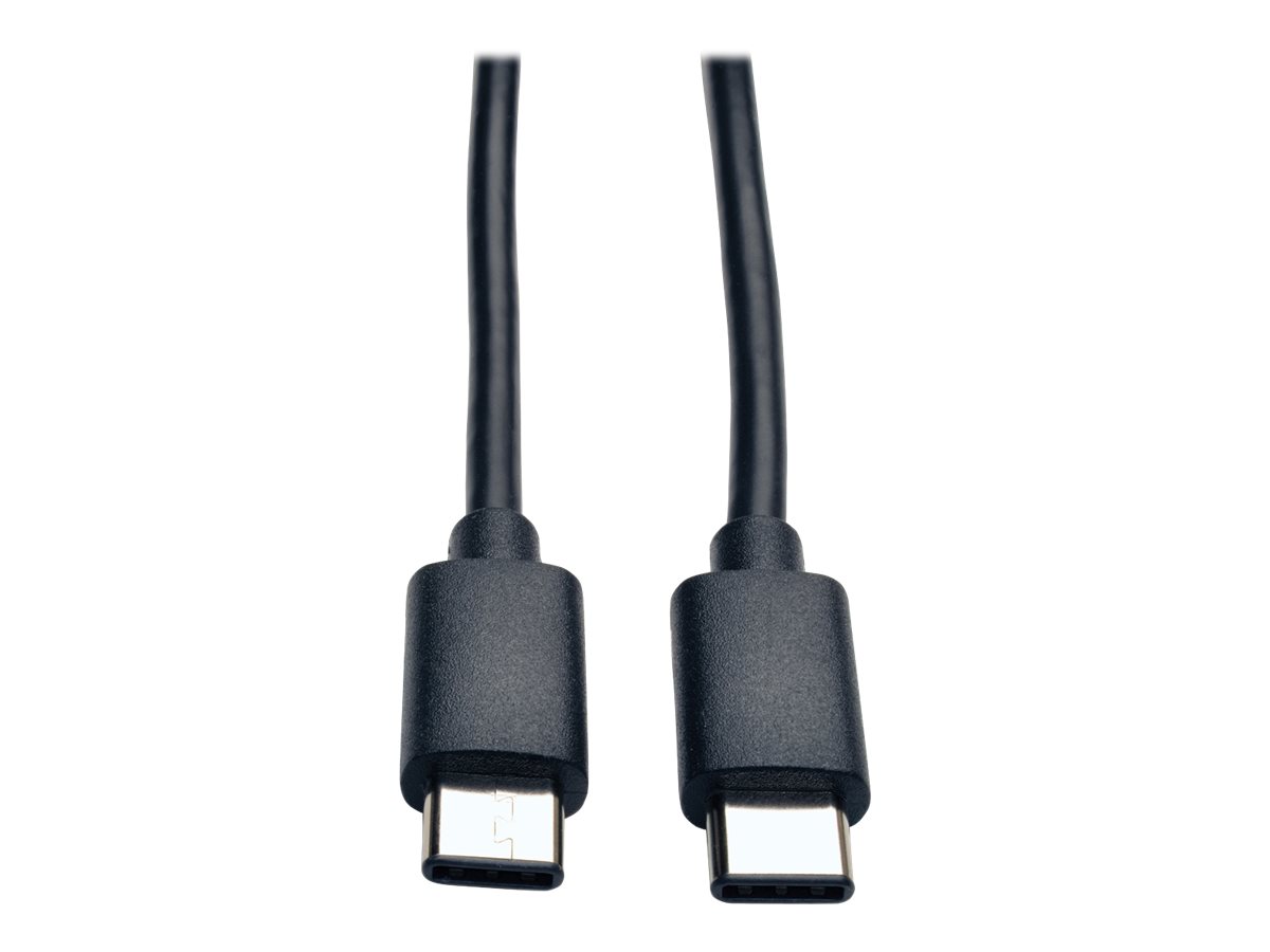 Eaton Tripp Lite Series USB-C Cable (M/M) - USB 2.0, 6 ft. (1.83 m) - Câble USB - 24 pin USB-C (M) pour 24 pin USB-C (M) - USB 2.0 - 1.83 m - noir - U040-006-C - Câbles USB