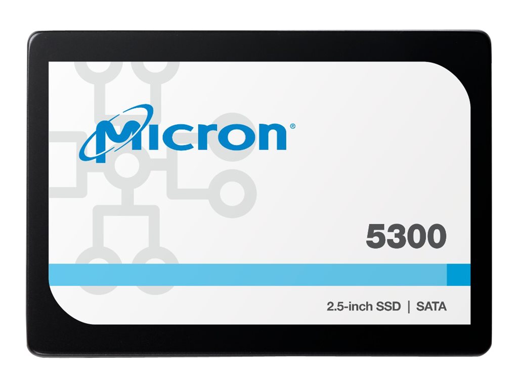 Micron 5300 PRO - SSD - 960 Go - interne - 2.5" - SATA 6Gb/s - MTFDDAK960TDS-1AW1ZABYY - Disques durs pour ordinateur portable