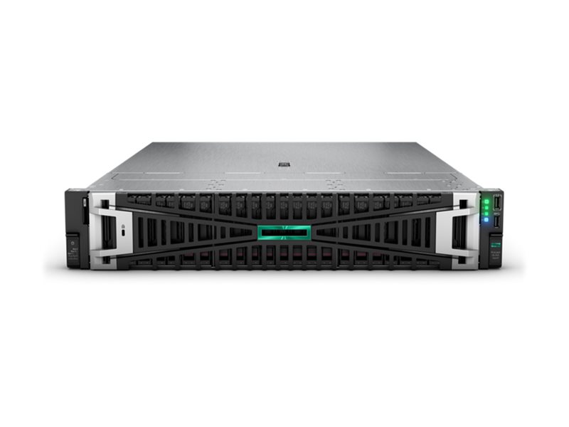 HPE ProLiant DL345 Gen11 - Serveur - Montable sur rack 2U - 1 voie - 1 x EPYC 9124 / jusqu'à 3.7 GHz - RAM 32 Go - SATA/SAS - hot-swap 3.5" baie(s) - aucun disque dur - Gigabit Ethernet - moniteur : aucun - P58793-421 - Serveurs x86